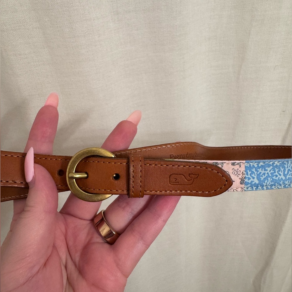 Vineyard Vines Women’s Patchwork Silk Belt
